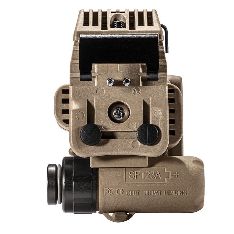 SureFire HL1-B-TN HELMET LIGHT, 3V, 1.4 -19.2 LU, IR/WH/IR LEDS, TAN